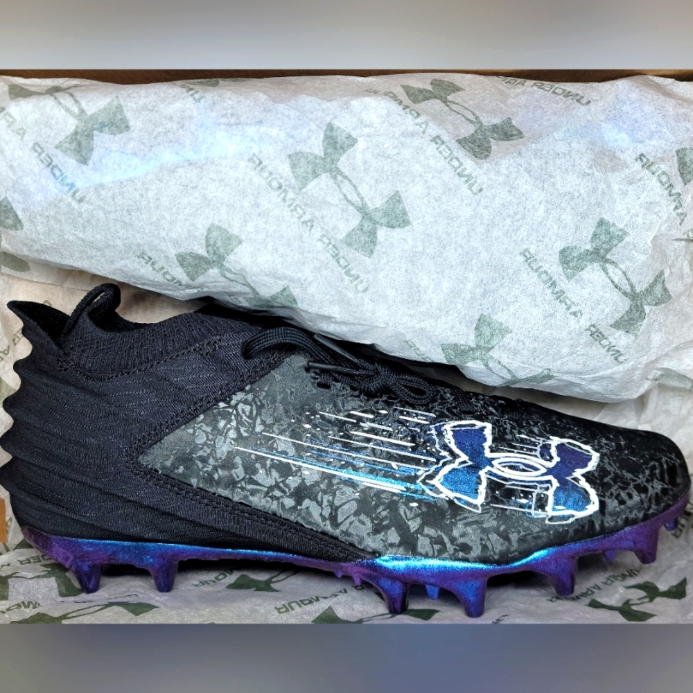Under Armour Blur Smoke Suede 2.0 MC Cleats Sz 8 Men NIB
